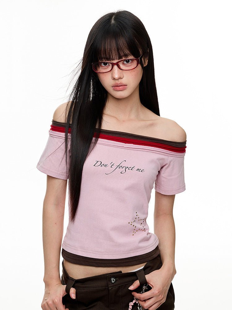 Rhinestone Shoulder Spark Tee - paper.bruise